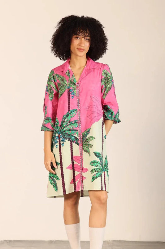 Maude Vivante Ava Dress Pink Tropics