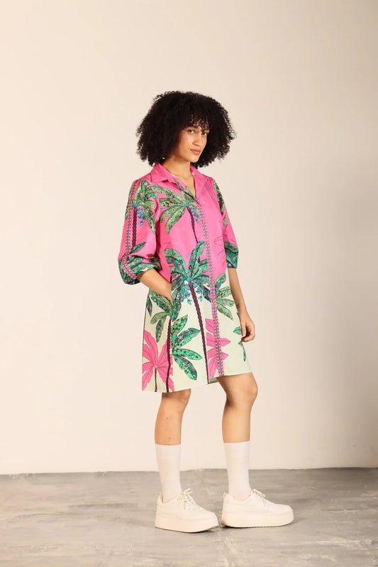 Maude Vivante Ava Dress Pink Tropics