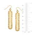 Susan Shaw Handcast Large Bar With Dot Earrings