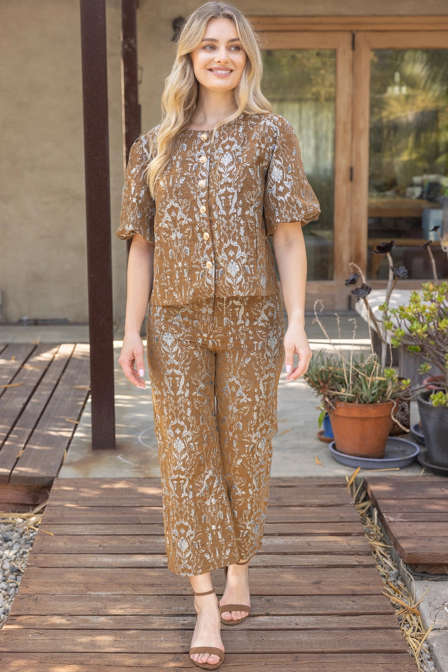 Floral Luxe Wide Leg Pants