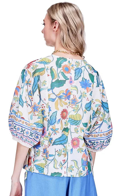 Joy Joy Gored Top Festival Florals