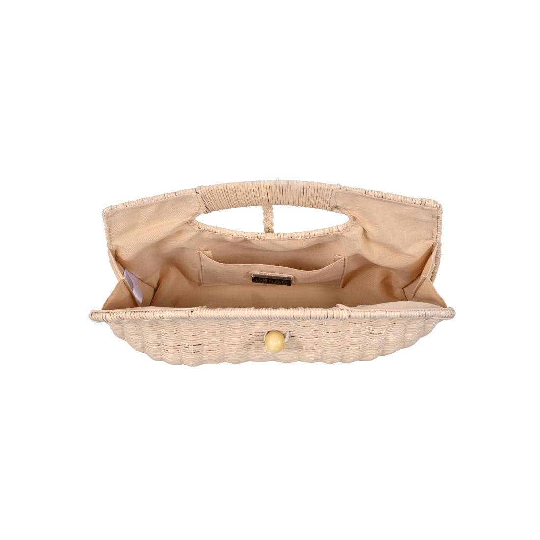 Riley Rattan Clutch Bag