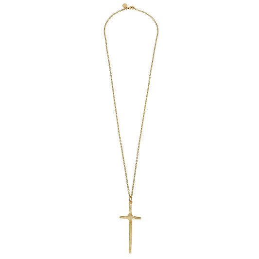 Susan Shaw Long Tall Cross Necklace