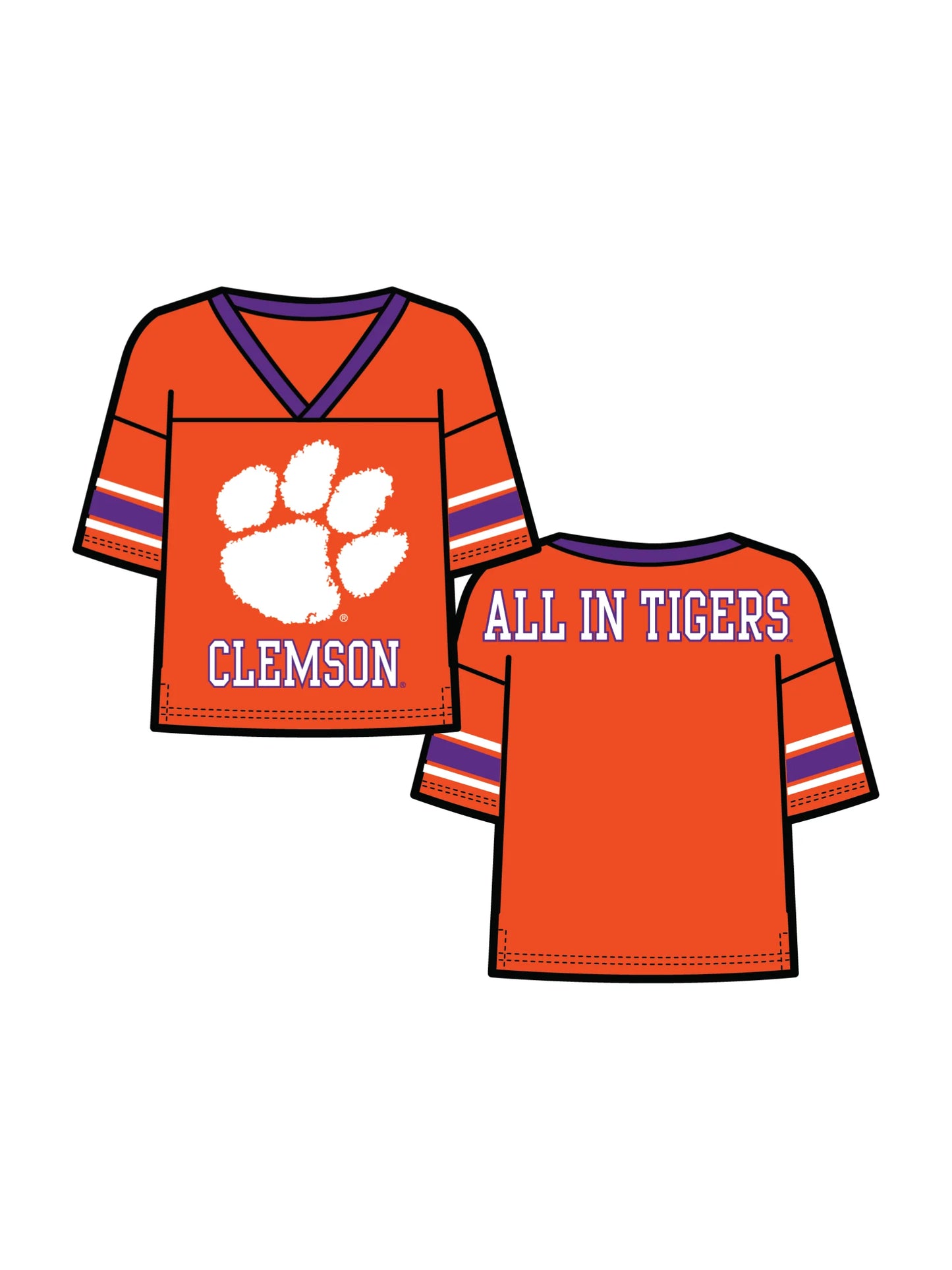 The Blitz Sequin Jersey Tee Clemson