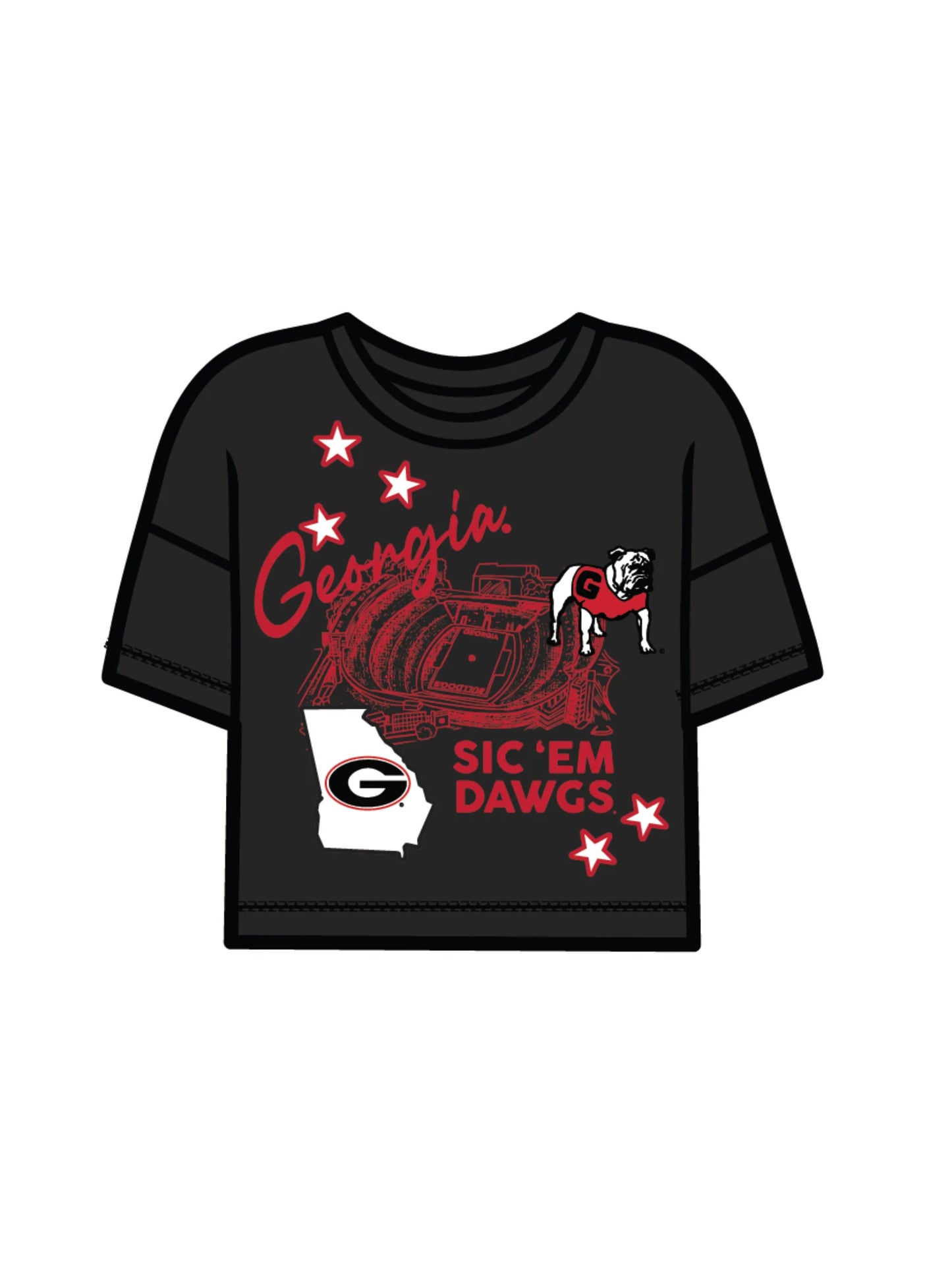 The Fourth Quarter Sequin Tee Georgia