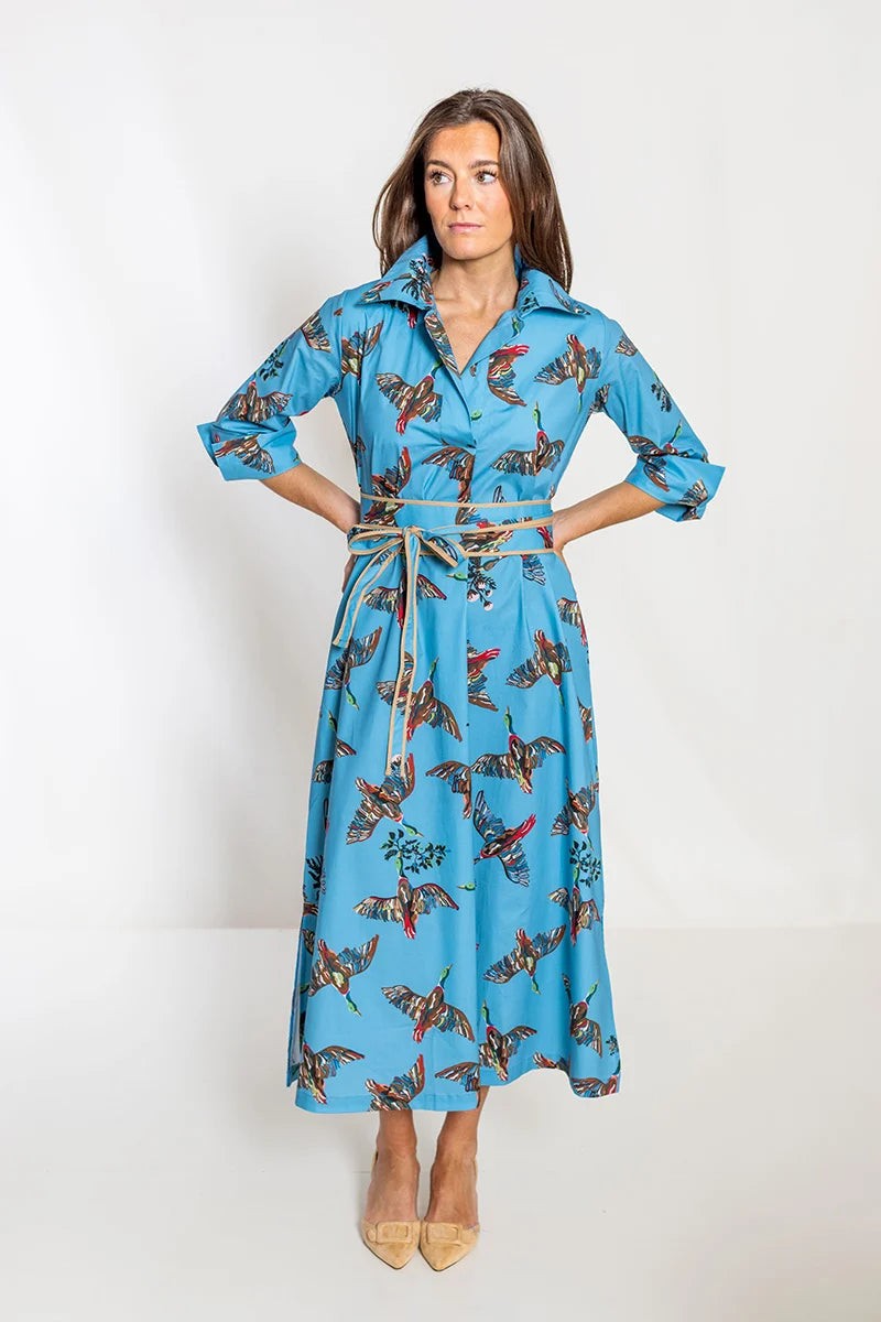 House of MBR Berry Grove Lana Shirt Dress Long