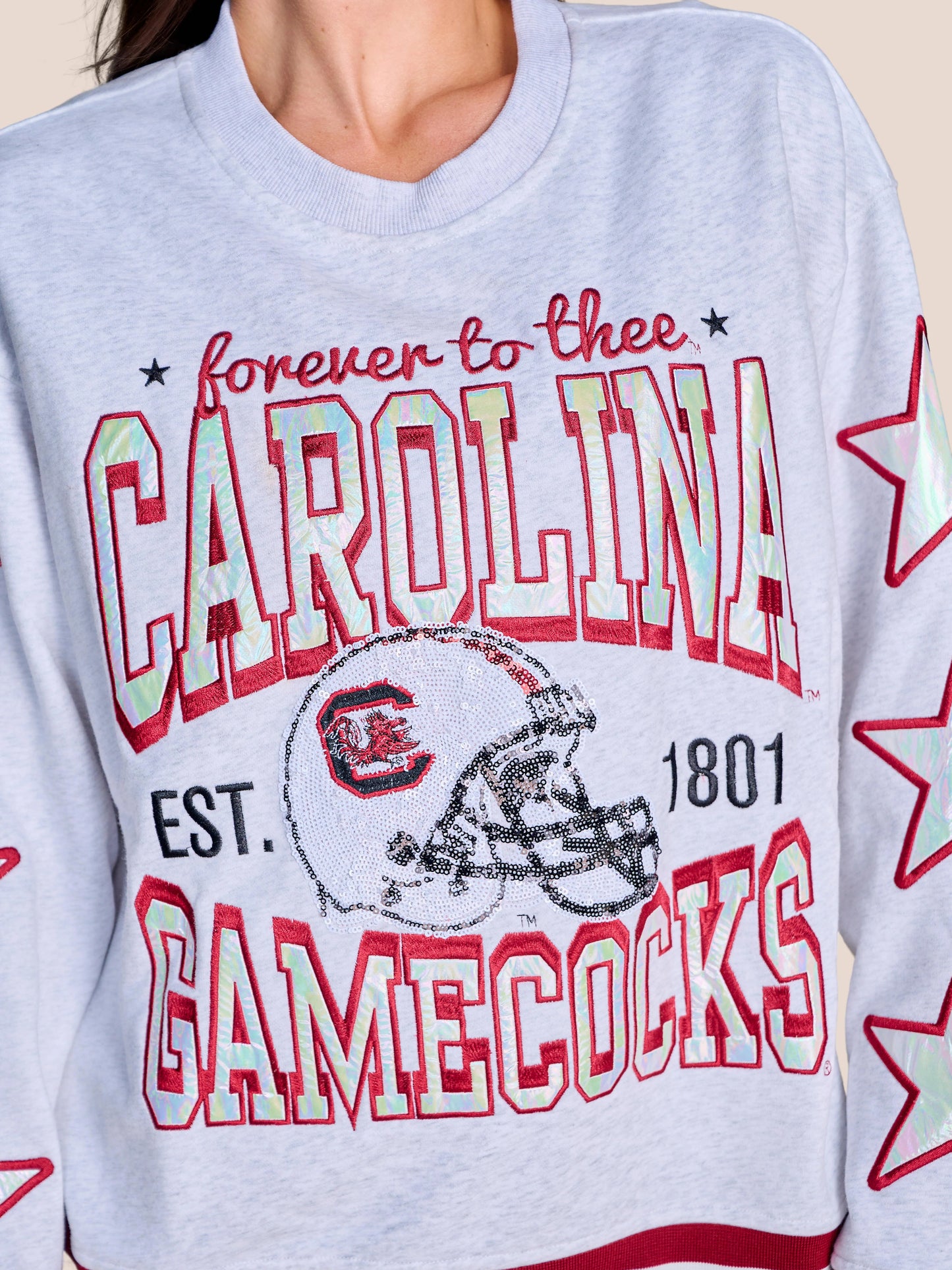 The Hometeam Heathered Crewneck South Carolina