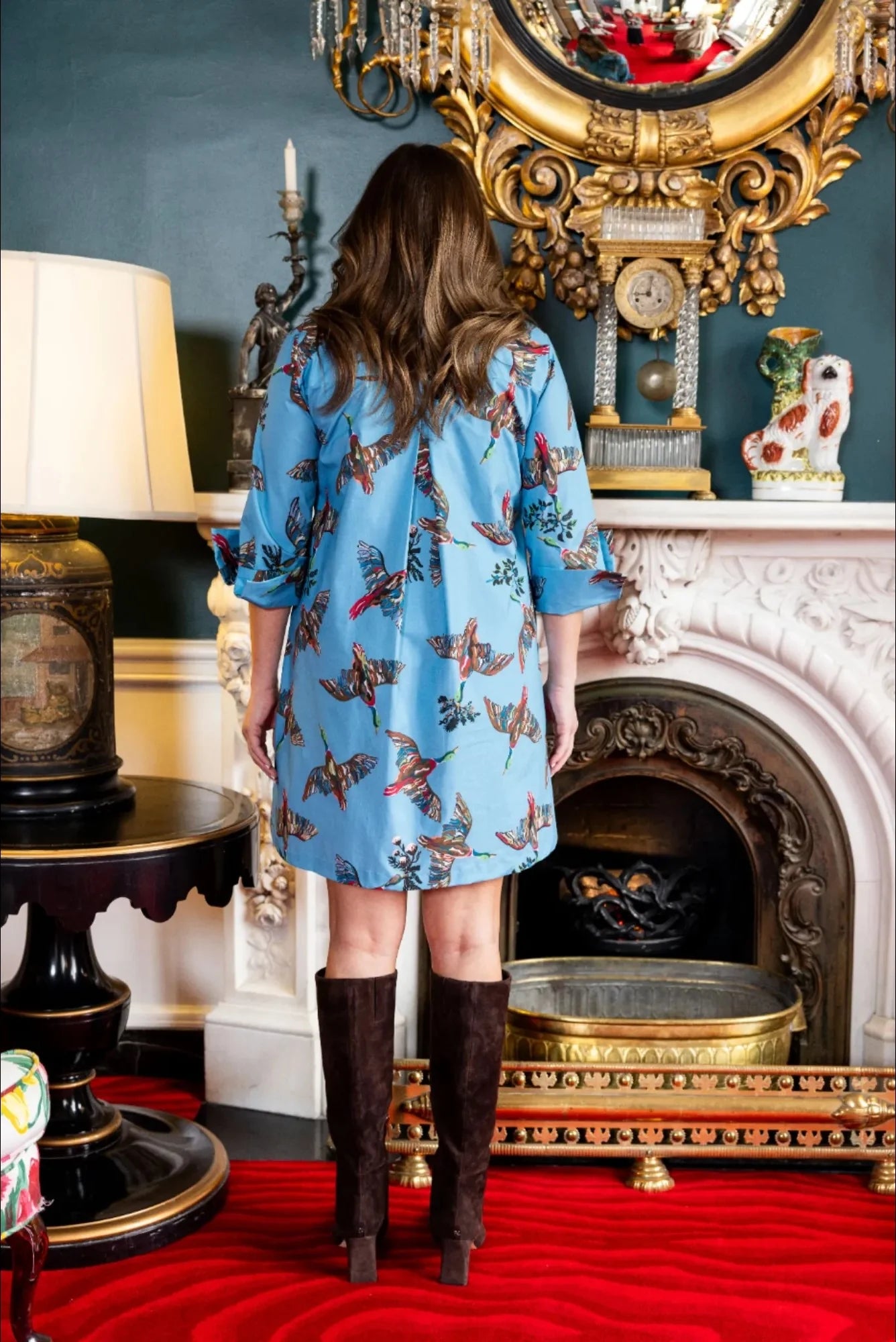 House of MBR Berry Grove Lana Shirt Dress Short