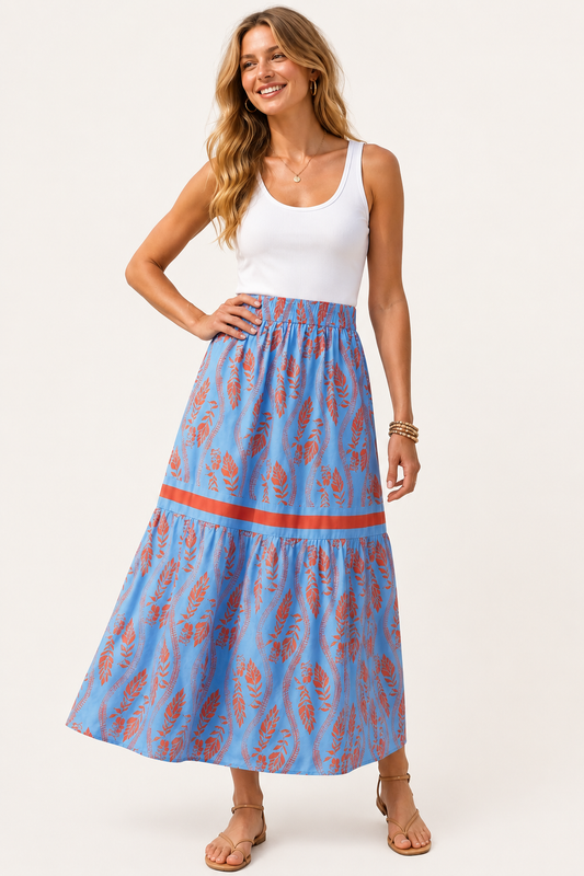 Joy Joy Crimson Fern Skirt