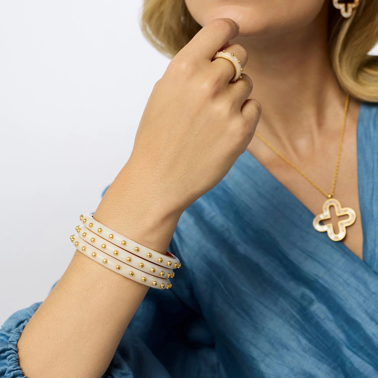 Julie Vos Colette Bangle Small