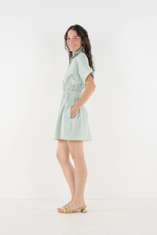 Emily McCarthy Pullover Dress Feldspar Stripe