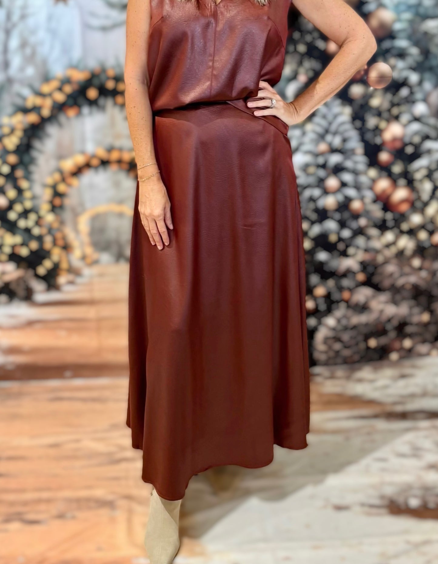 Depth Skirt Burgundy