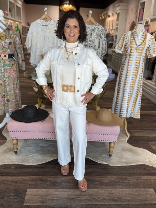 Renuar Woven Jacket Creme