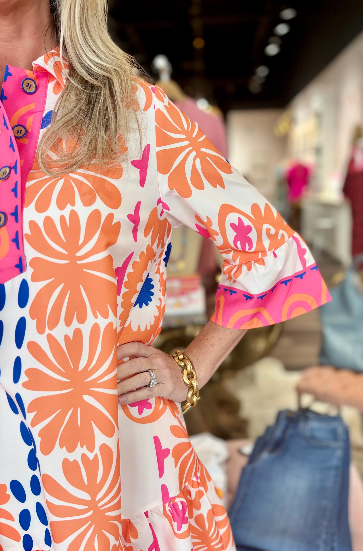 Jade Placket Dress Summer Edge