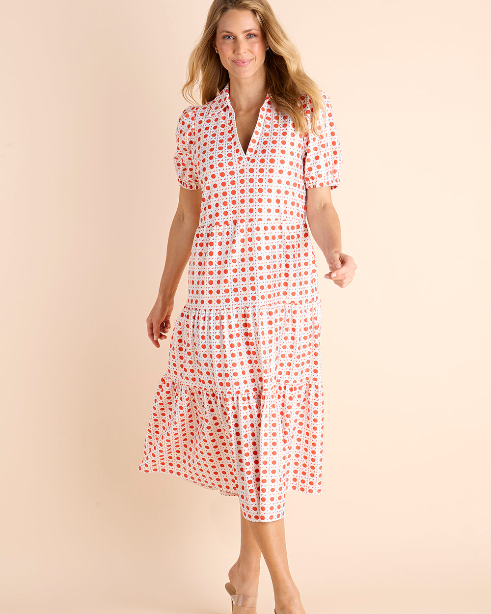 Jude Connally Portia Dress Rattan Aperol Gold