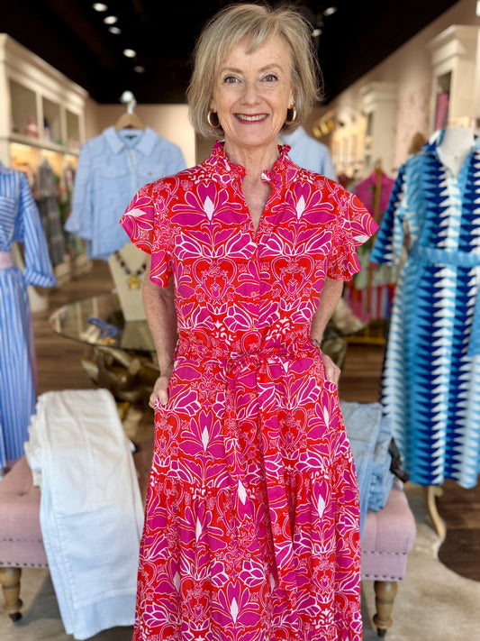 Jude Connally Mirabella Imperial Garden Peony Coral