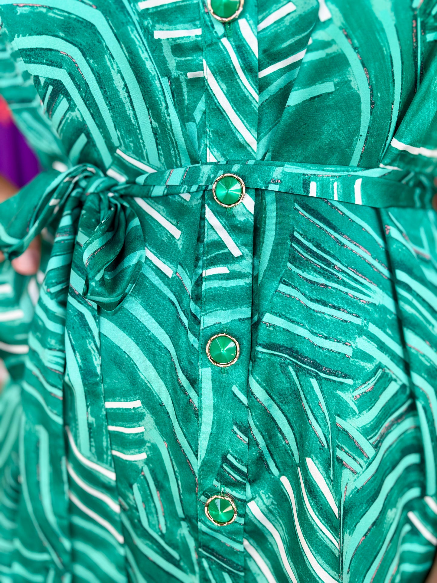 Jade Green Pathways Dress