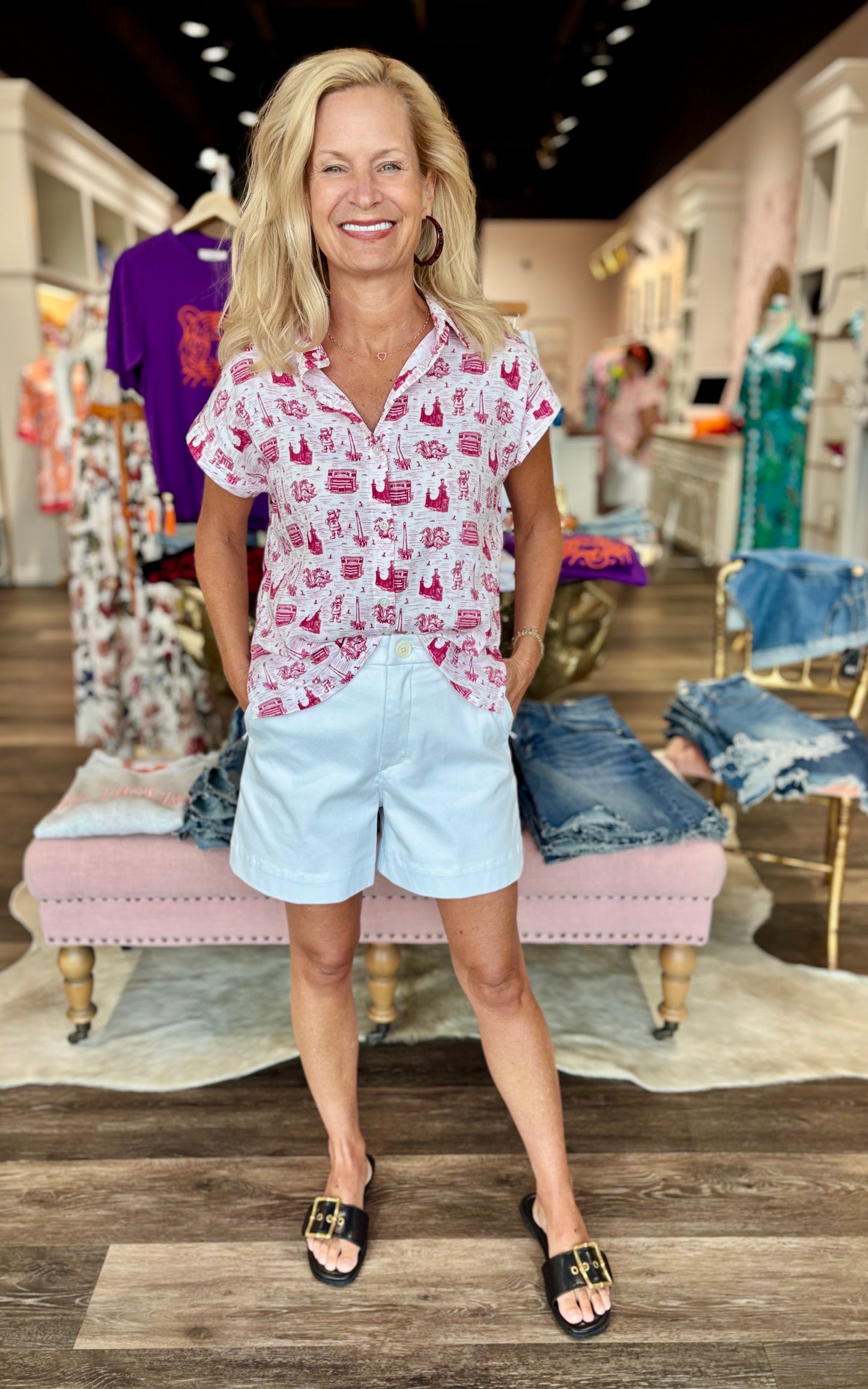 The Team Toile Top South Carolina