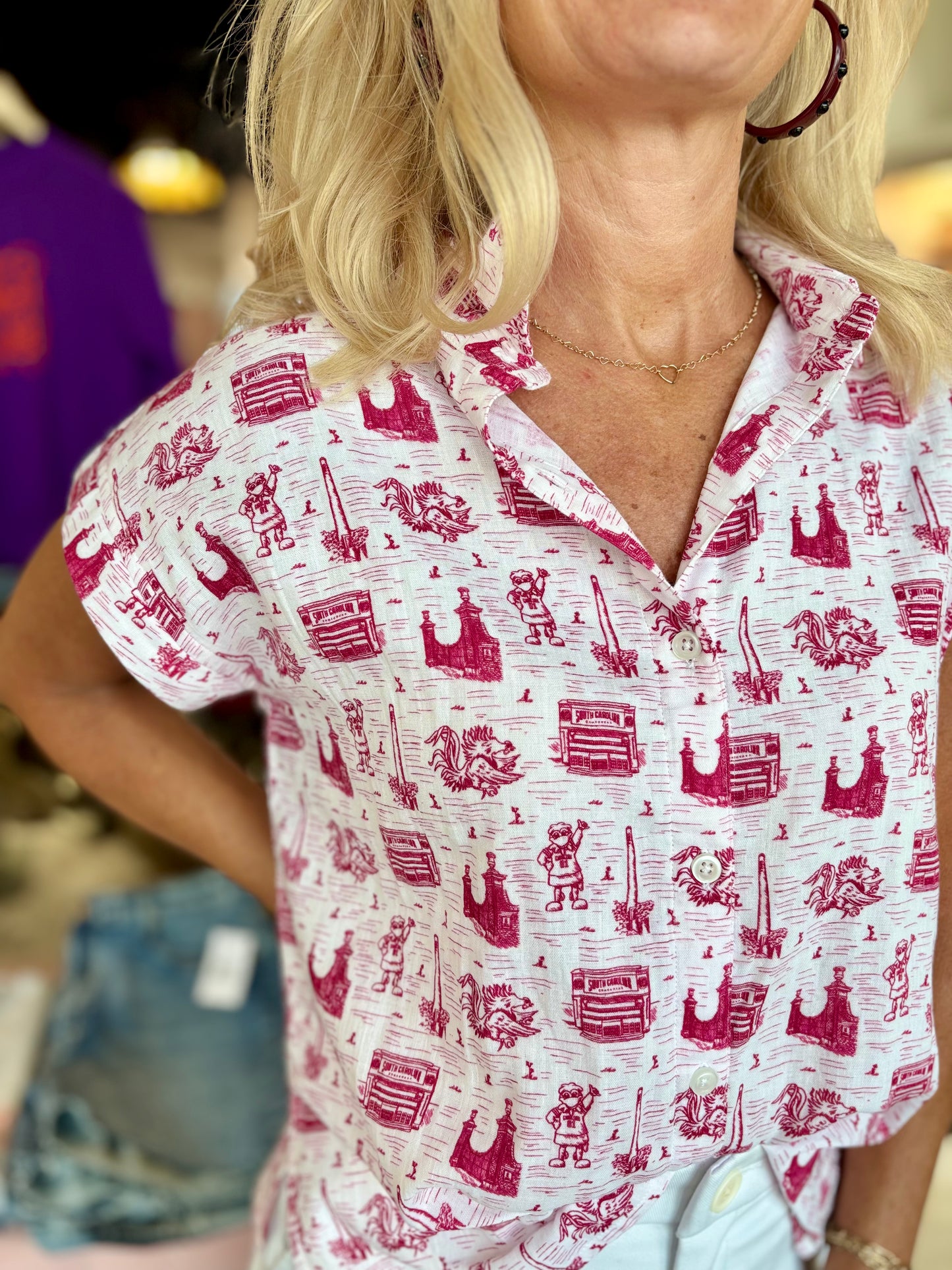 The Team Toile Top South Carolina