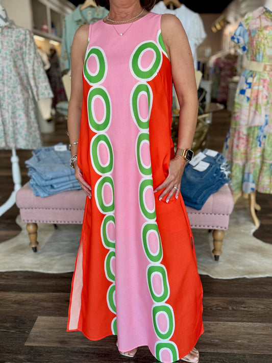 Jade Column Midi Red Links