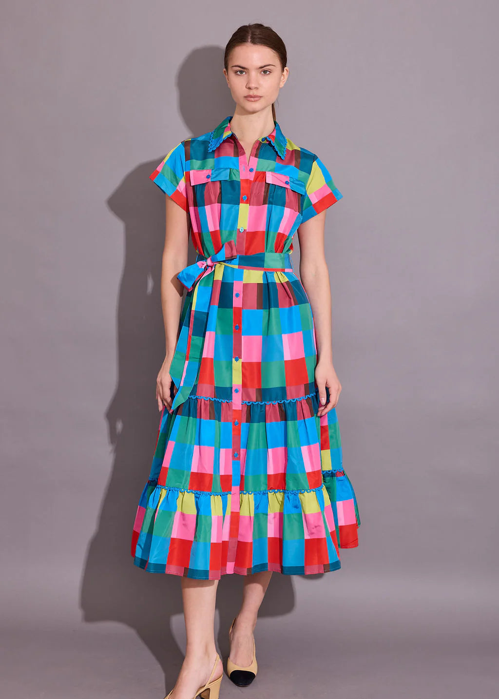Alden Adair Rachel Dress Holiday Check Alden Adair Rachel Dress Holiday Check