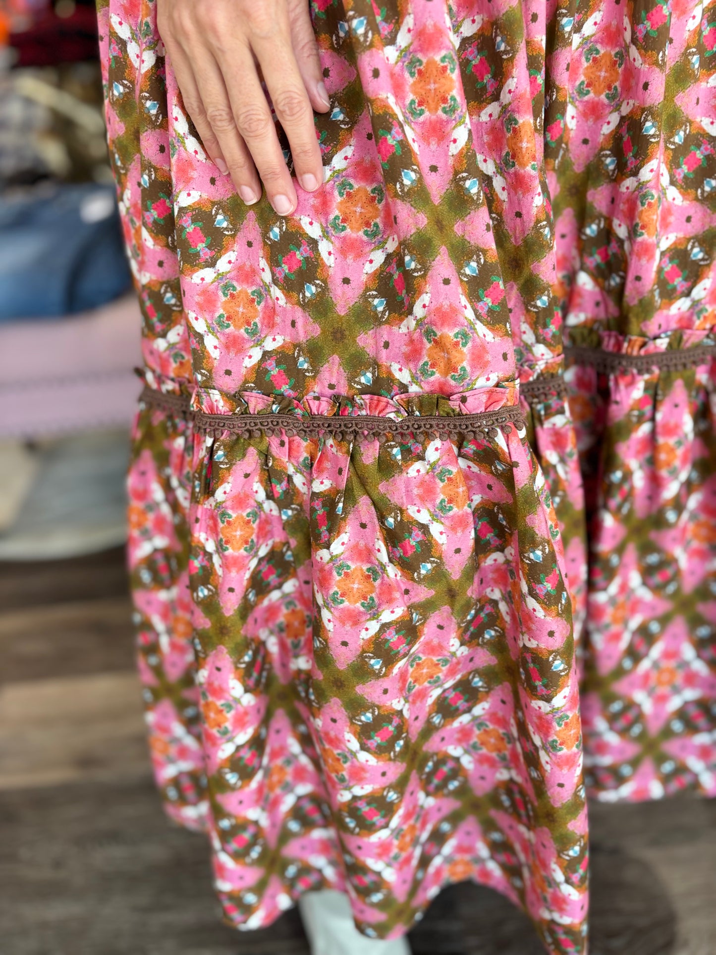 Brooks Avenue Banyan Long Sleeve Dress - Farmhouse Pink