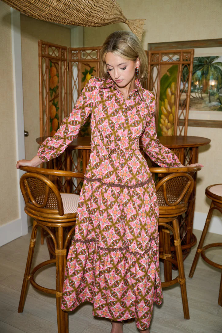 Brooks Avenue Banyan Long Sleeve Dress - Farmhouse Pink
