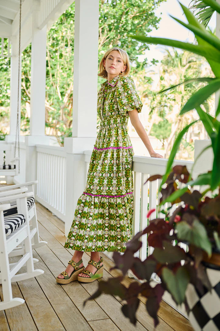 Brooks Avenue Banyan Puff Sleeve Dress - Camo