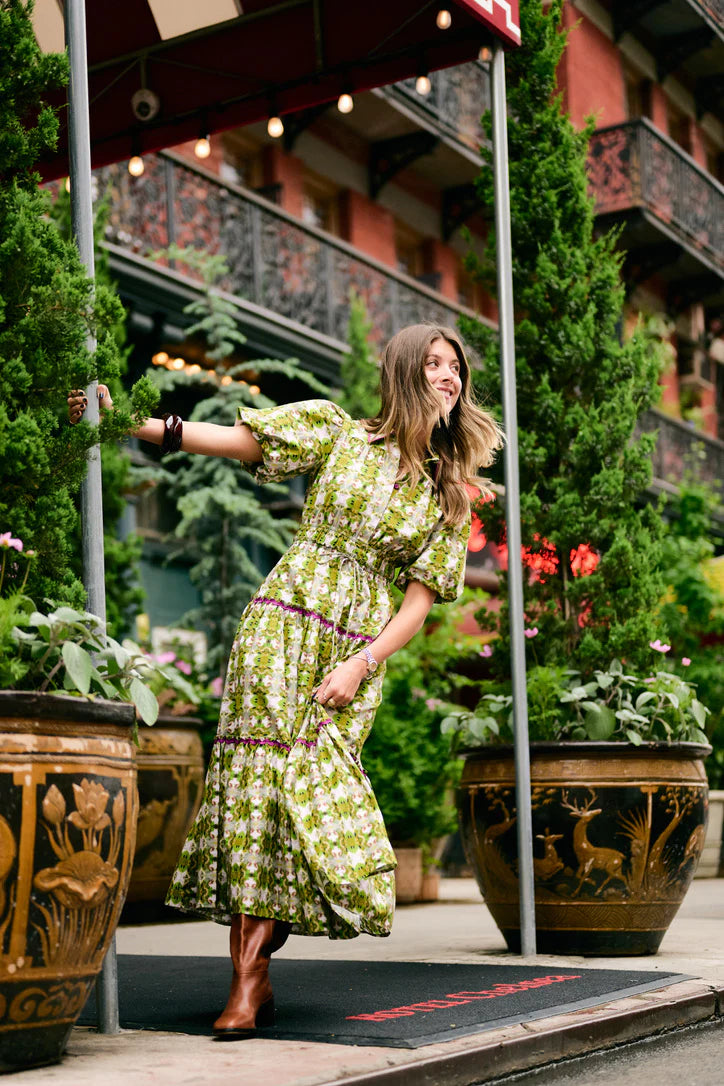 Brooks Avenue Banyan Puff Sleeve Dress - Camo
