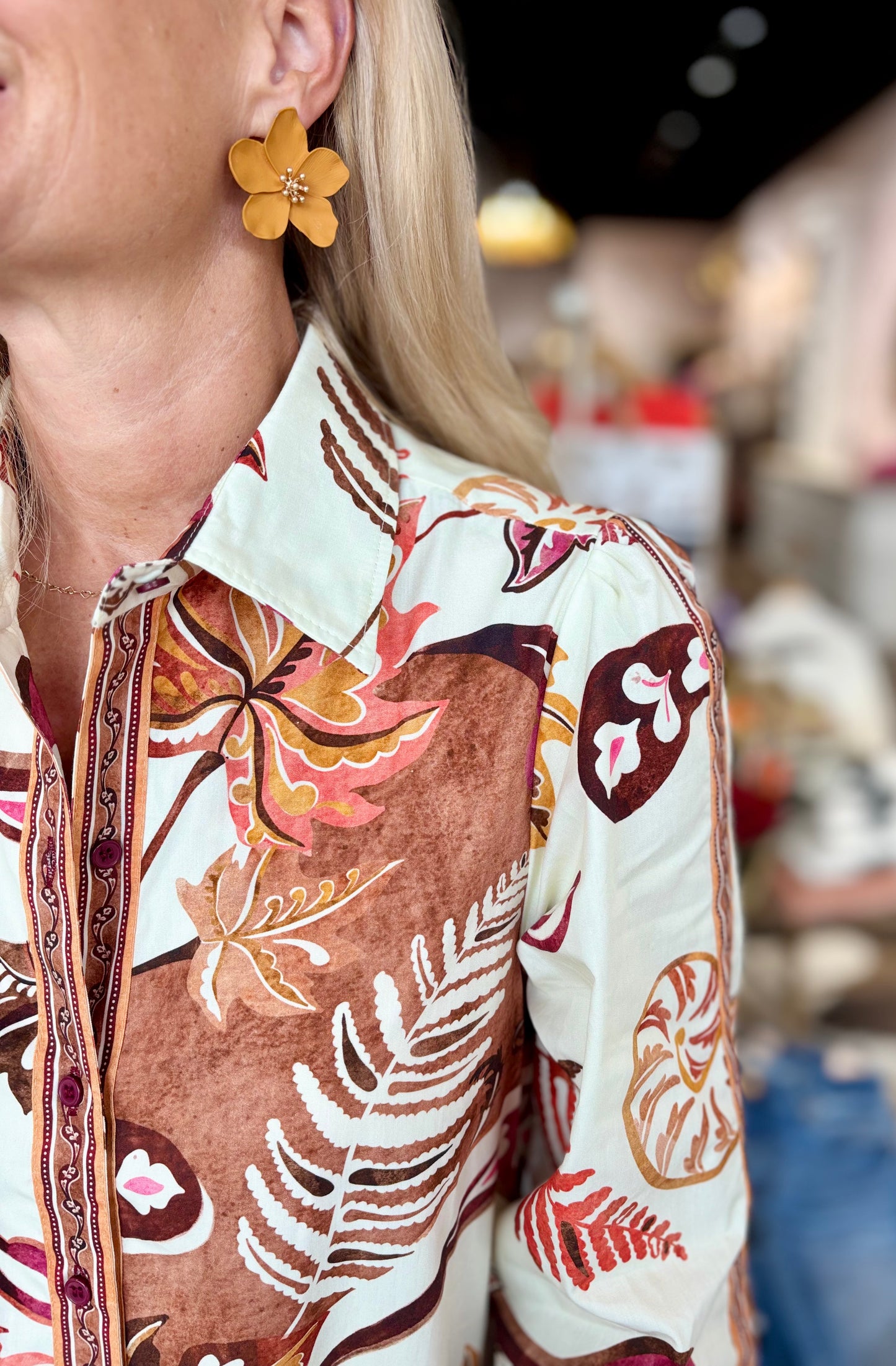 Maude Vivante Ava Dress Misty Ferns