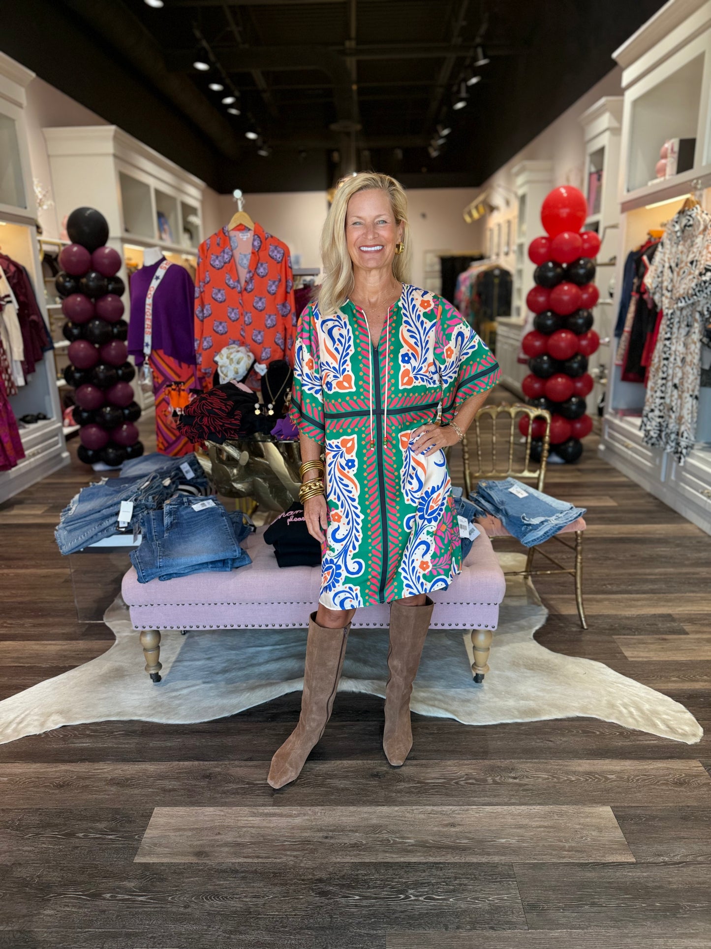 Jade Kimono Tunic Artistic Scarf