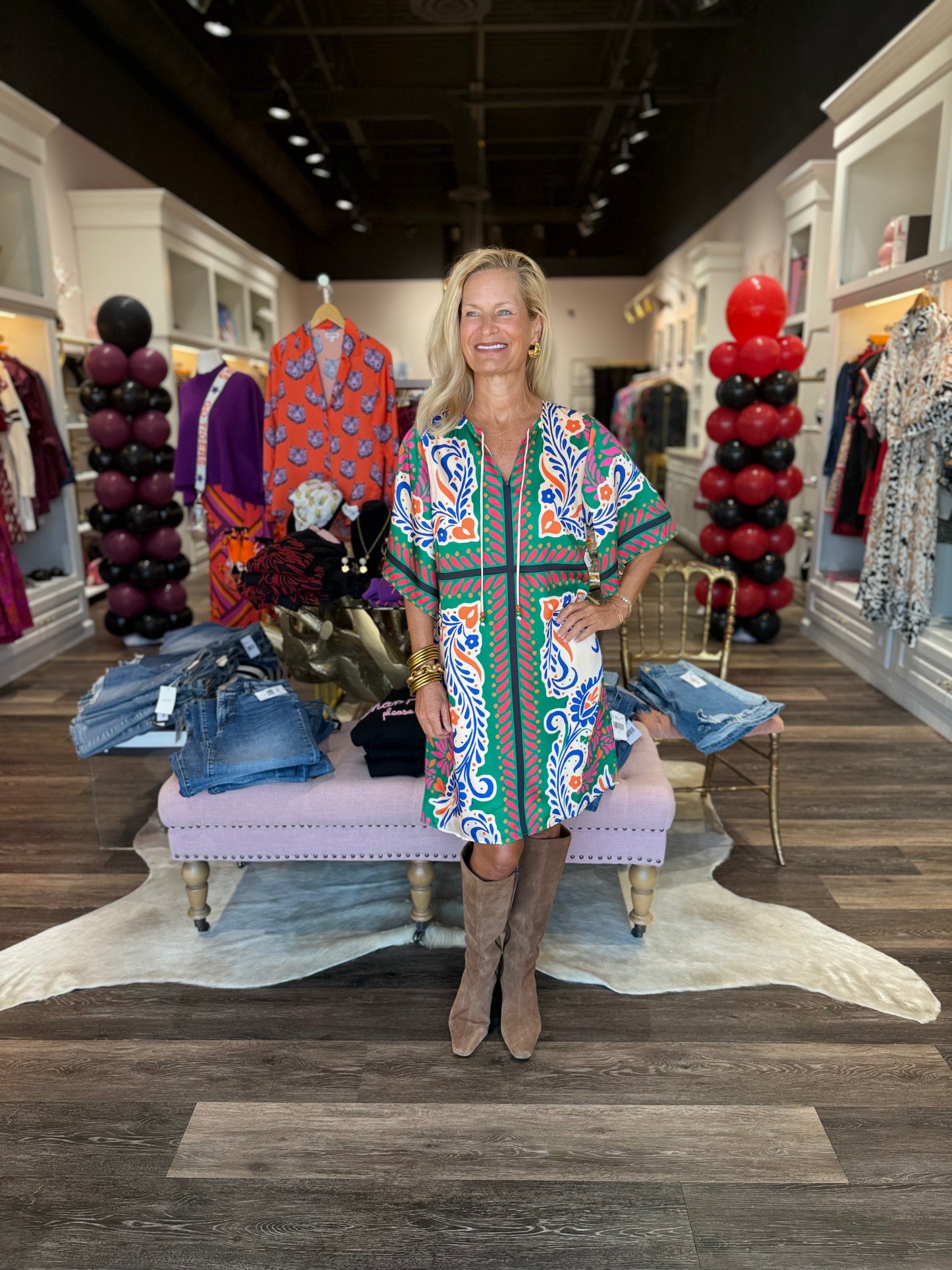 Jade Kimono Tunic Artistic Scarf