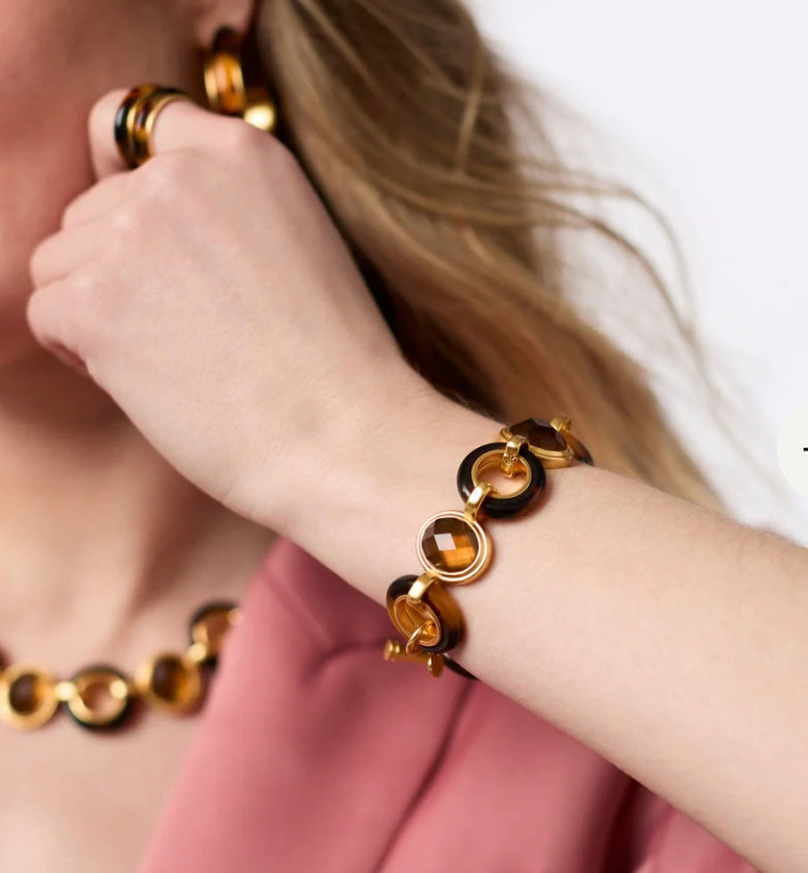 Julie Vos Carnaby Stone Bracelet Tortoiseshell