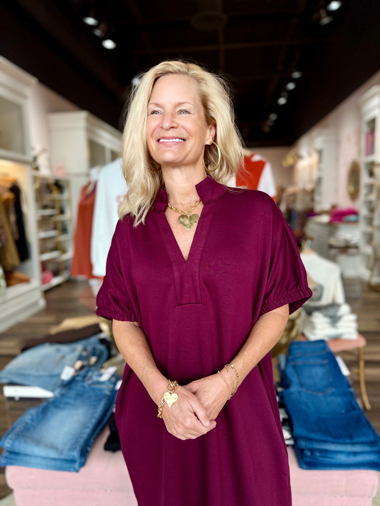 Janie Dress Wine
