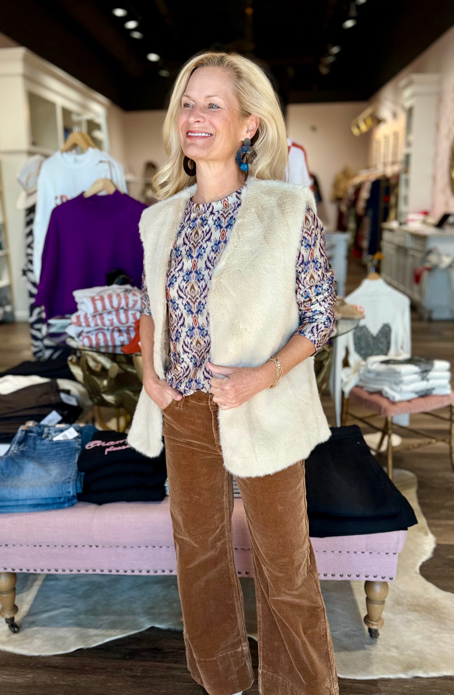 Faux Fur Oversized Vest