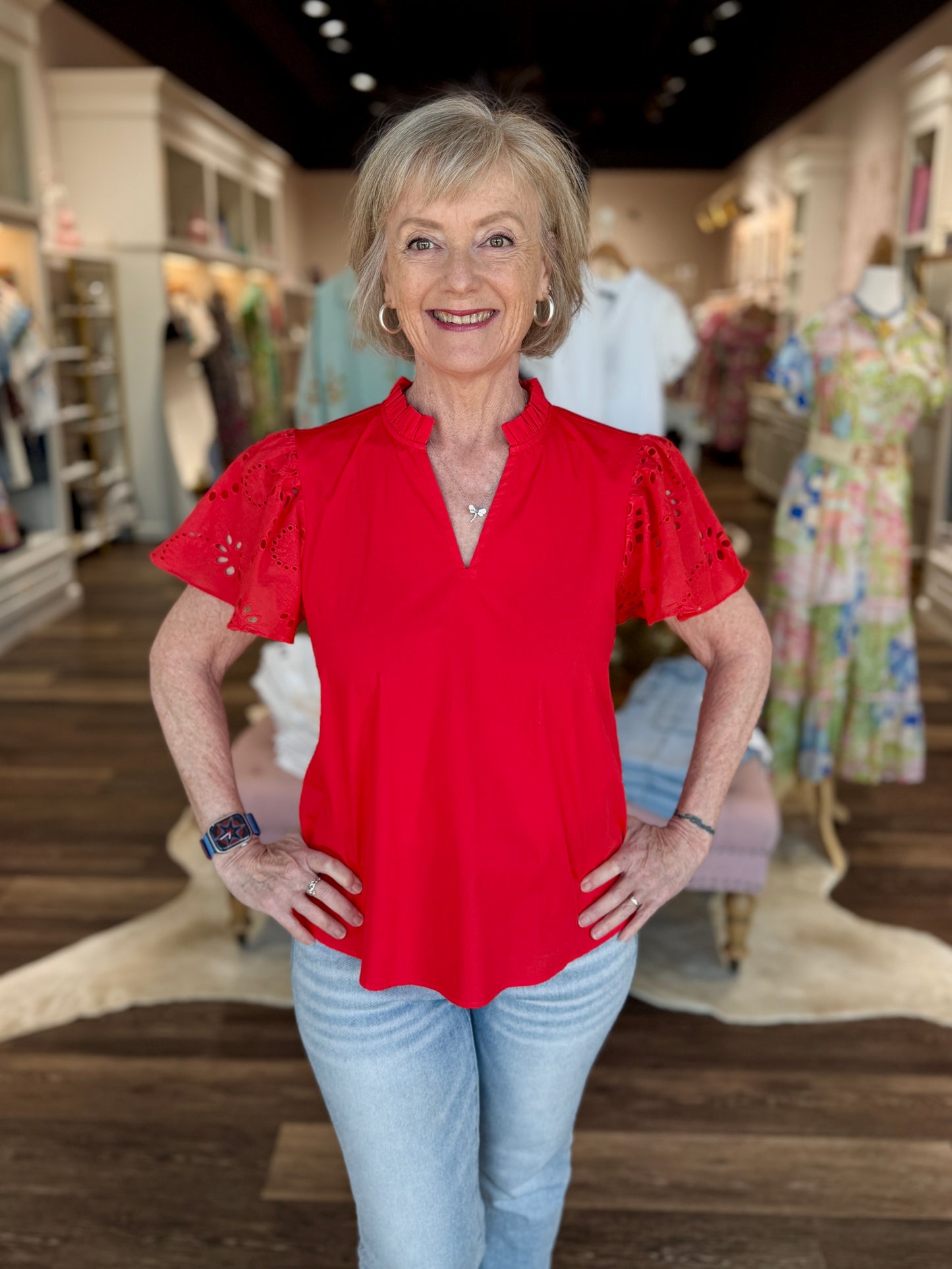 Maude Vivante Dani Top Chilli Southern Girl Chic Women's Boutique