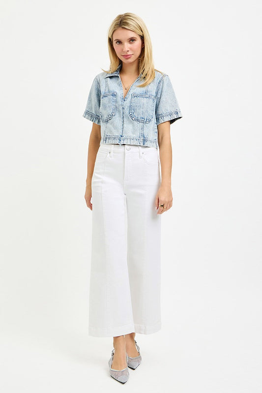 Risen High Rise Crop Wide Pants