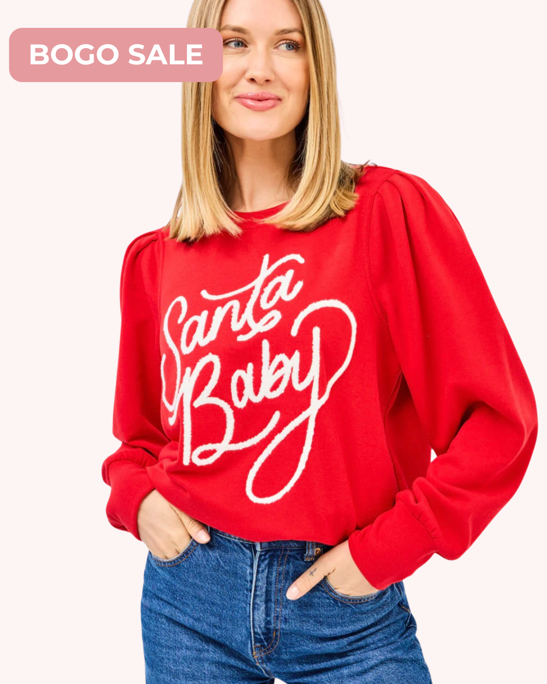 Mary Square Kelly Sweatshirt Santa Baby