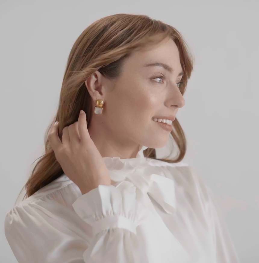 Catalina Earring - Obsidian Black - Julie Vos