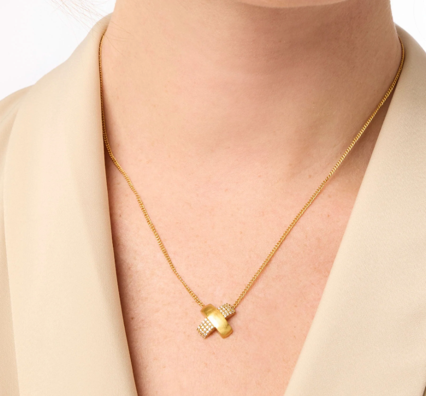 Julie Vos Catalina Pave Delicate Necklace