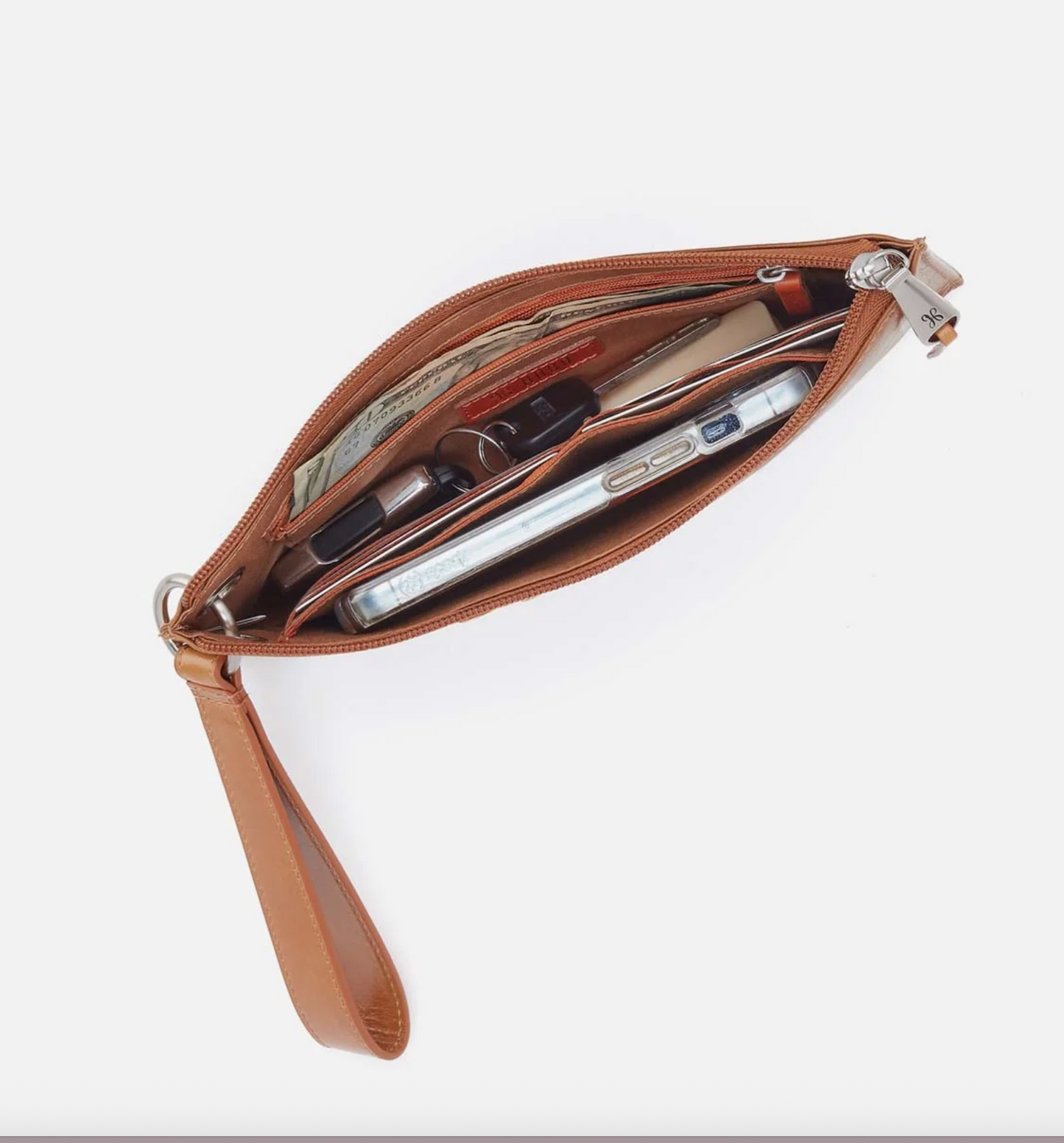 Hobo Vida Wristlet Truffle With Stitching