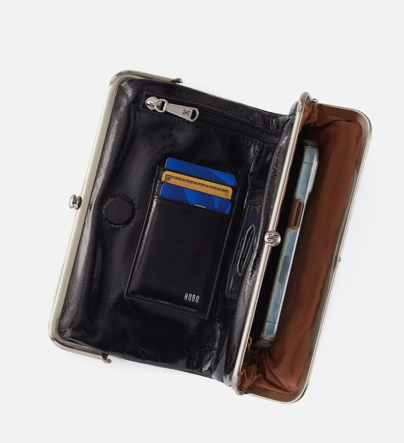 Hobo Lauren Clutch Wallet Saddle Stardust