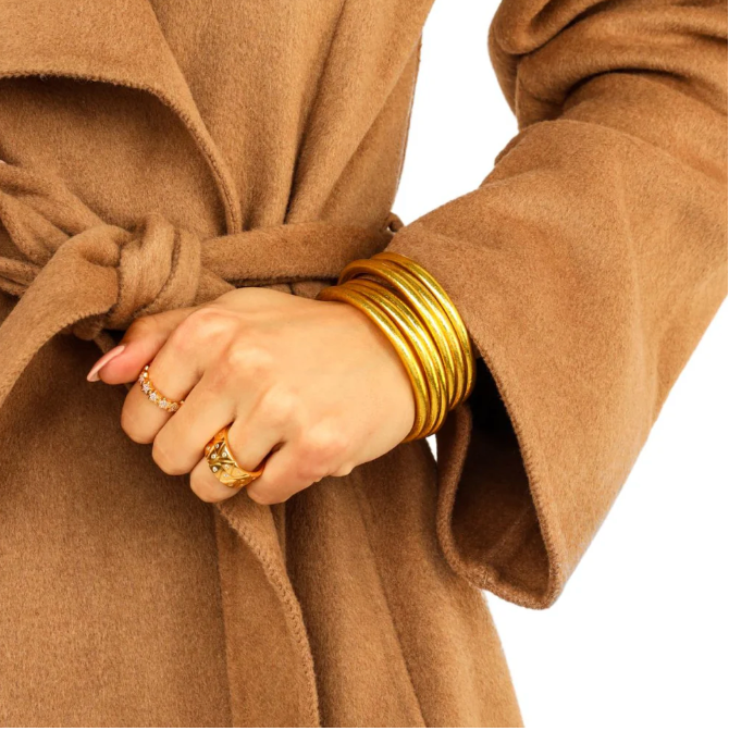 Budhagirl All Weather Bangles Gold