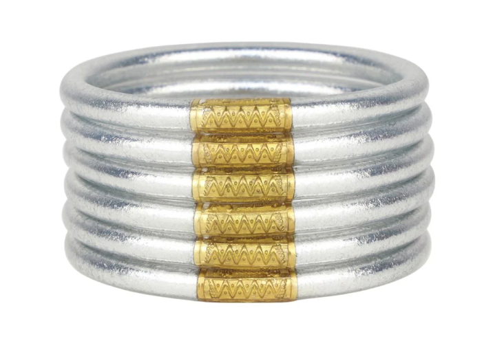 Budhagirl All Weather Bangles Silver