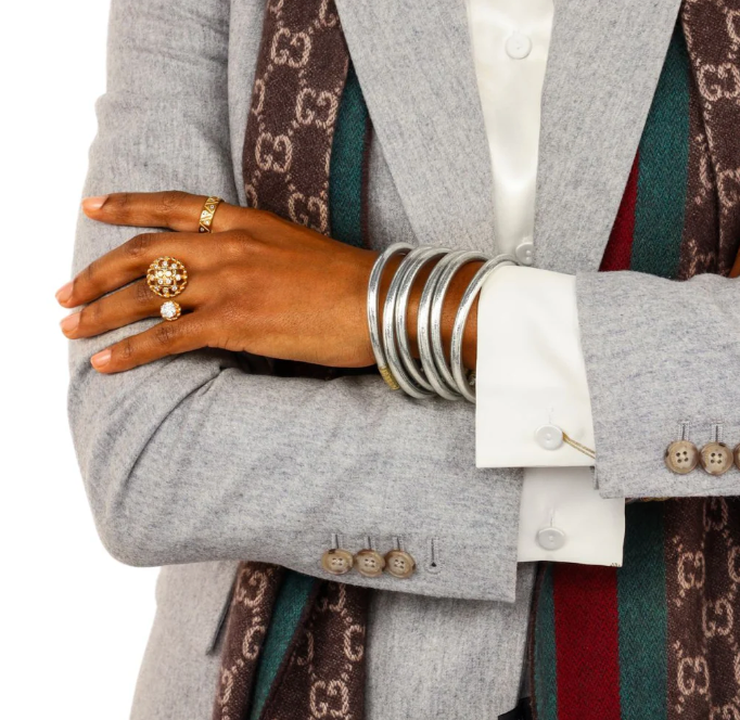 Budhagirl All Weather Bangles Silver