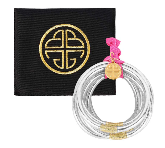 Budhagirl All Weather Bangles Silver