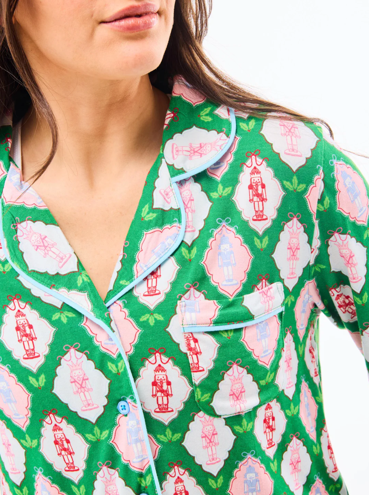 Mary Square Women's Pajama Set  Christmas Cavalry