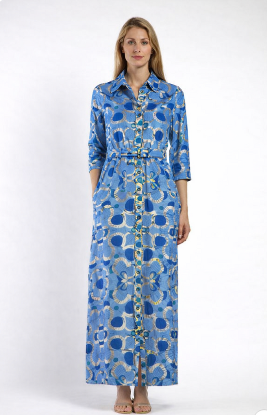 Jude Connally Minna Dress Peri Gold