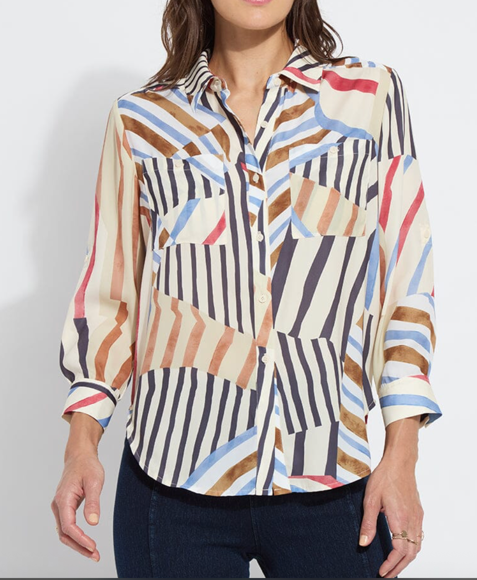 Lysse Yesenia Roll Tab Utility Shirt