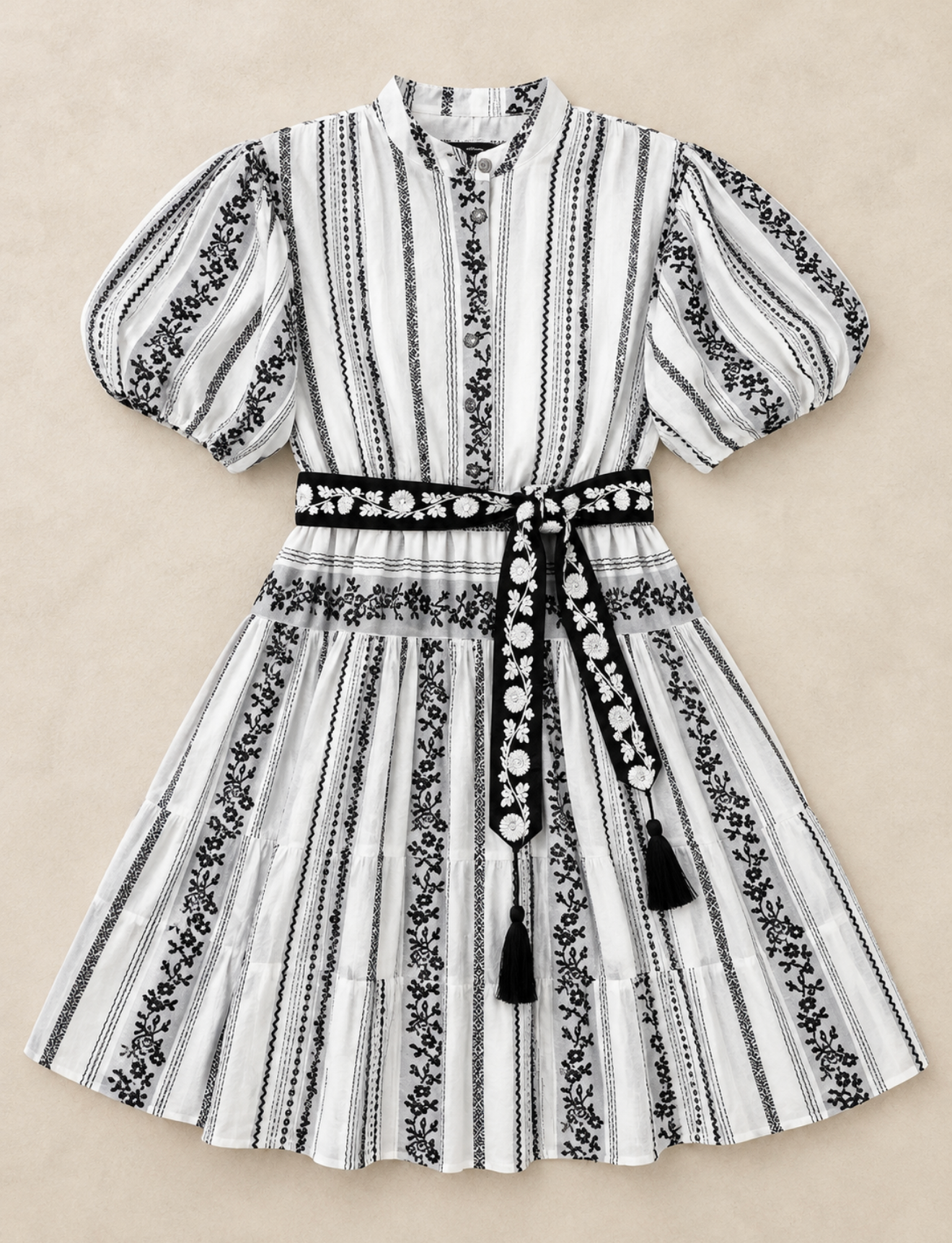 Sister Mary Rosita Dress Black Roses